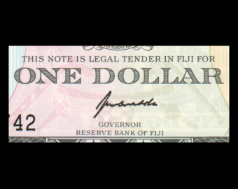 Fidji, P-089, 1 dollar, 1993