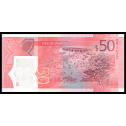 Jamaïque, P-96, 50 dollars, 2022, polymère - Billet de banque en vente sur Monnaies du Monde SHOP