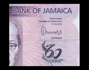 Jamaica, P-w98, 500 dollars, 2022, Polymer
