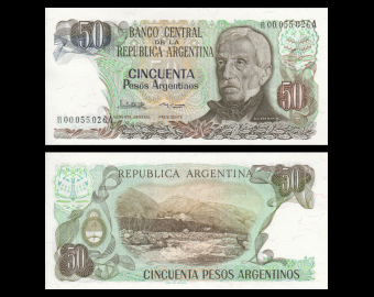 Argentina, P-314r, 50 pesos argentinos 1983-85