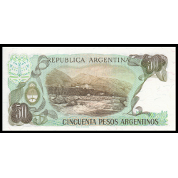 Argentine, P-314r2, 50 pesos argentinos 1985, Neuf / UNC - Billet de banque en vente sur Monnaies du Monde SHOP
