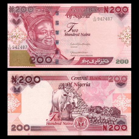 Nigéria, P-w47b, 200 naira, 2023