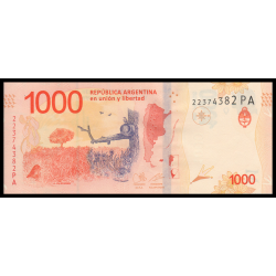 Argentine, P-366d, 1 000 pesos, 2020-22 - Billet de banque en vente sur Monnaies du Monde SHOP