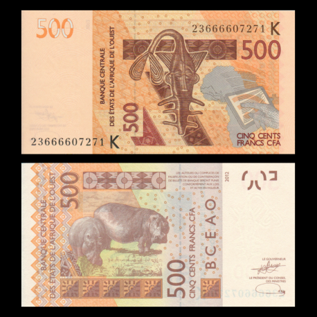 Senegal, P-719Kl, 500 francs CFA, 2023