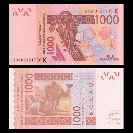Senegal, P-715Kw, 1 000 francs CFA, 2023