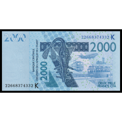 Sénégal, P-716Kt, 2 000 francs CFA, 2022 - Billet de banque en vente sur Monnaies du Monde SHOP