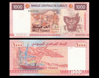 Djibouti, P-42a2, 1 000 francs, 2005