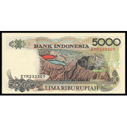 Indonésie, P-130i, 5000 rupiah, 2000 - Billet de banque en vente sur Monnaies du Monde SHOP