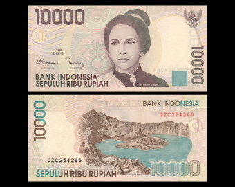 Indonésie, P-137g, 10 000 rupiah, 2004