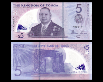 Tonga, P-w51, 5 pa'anga, 2023, polymer