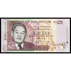 Maurice (île), P-49d, 25 roupies, 2009 - Billet de banque en vente sur Monnaies du Monde SHOP