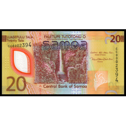 Samoa, P-w49, 20 tala, 2023, polymère - Billet de banque en vente sur Monnaies du Monde SHOP