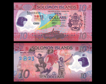 Solomon Islands, P-w39, 10 dollars, 2023, polymer