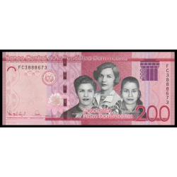 Rép Dominicaine, P-191f, 200 pesos, 2021 - Billet de banque en vente sur Monnaies du Monde SHOP