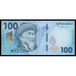 Kirghizistan, P-w36, 100 som, 2023 - Billet de banque en vente sur Monnaies du Monde SHOP