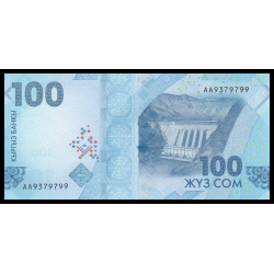 Kirghizistan, P-w36, 100 som, 2023 - Billet de banque en vente sur Monnaies du Monde SHOP