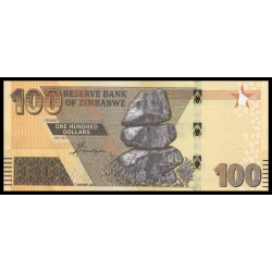 Zimbabwe, P-106b, 100 dollars, 2023, hybride - Billet de banque en vente sur Monnaies du Monde SHOP