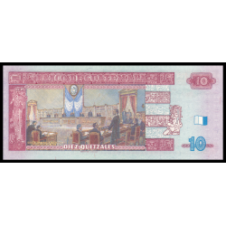 Guatemala, P-117, 10 quetzales, 2008 - Billet de banque en vente sur Monnaies du Monde SHOP