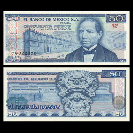 Mexique, P-073-FV, 50 pesos, 1978