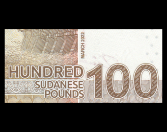 Soudan, P-w77d, 100 pounds, 2022