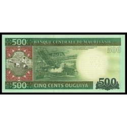 Mauritanie, P-18, 500 ouguiya, 2013 - Billet de banque en vente sur Monnaies du Monde SHOP