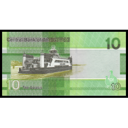 Gambie, P-w38c, 10 dalasis, 2023 - Billet de banque en vente sur Monnaies du Monde SHOP