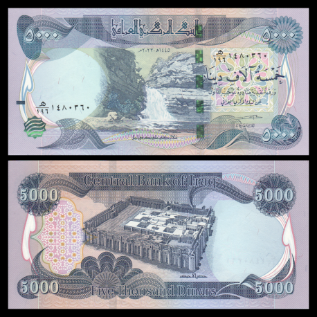 Iraq, P-100c, 5 000 dinars,  2023