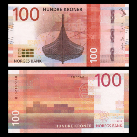 Norvège, P-54, 100 kroner, 2016