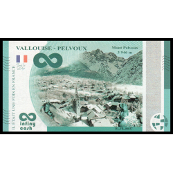 Vallouise - Pelvoux, InfinyCash, 2024 - Billet de banque en vente sur Monnaies du Monde SHOP
