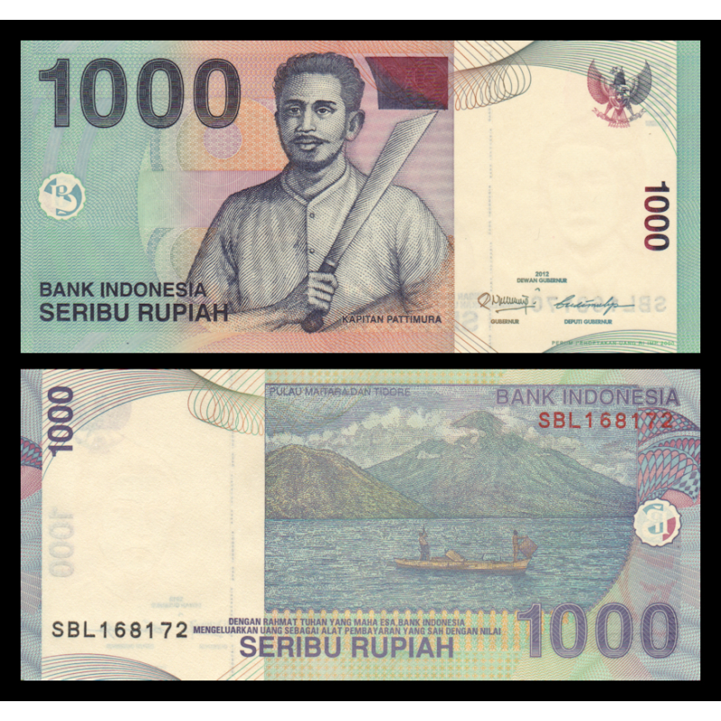 Indonésie, P-141l, 1 000 rupiah, 2012 - Billet de banque en vente sur Monnaies du Monde SHOP