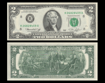 USA, P-461H, 2 dollars, Missouri, 1976