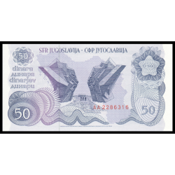 Yougoslavie, P-101, 50 dinara, 1990 - Billet de banque en vente sur Monnaies du Monde SHOP