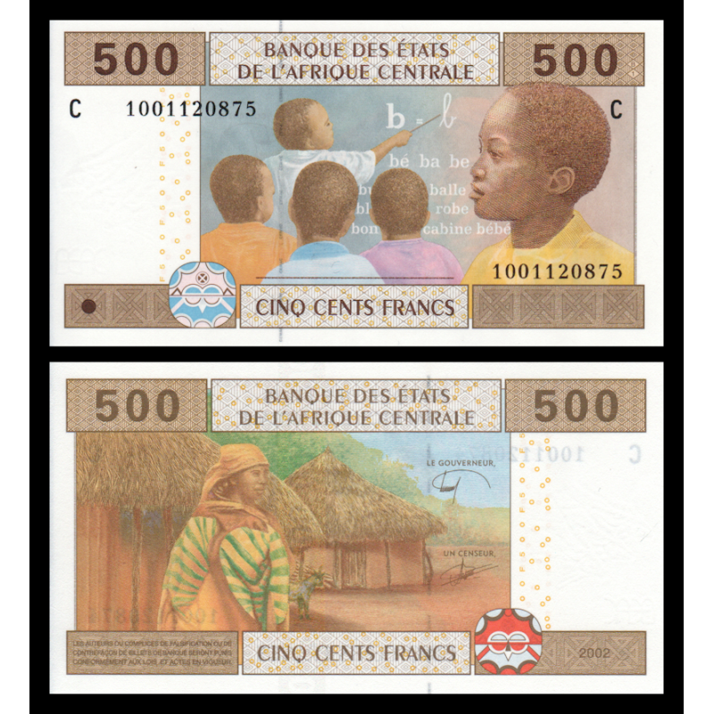 Tchad, P-606Ce, 500 francs, 2002 - Billet de banque en vente sur Monnaies du Monde SHOP