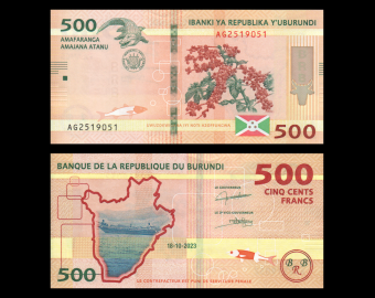 Burundi, p-50c, 500 francs, 2023