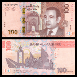 Maroc, P-w81, 100 dirham, 2023 - Billet de banque en vente sur Monnaies du Monde SHOP