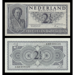 Pays-Bas, Muntbiljet, P-73, 2,5 gulden, 1949 - Billet de banque en vente sur Monnaies du Monde SHOP