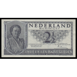 Pays-Bas, Muntbiljet, P-73, 2,5 gulden, 1949 - Billet de banque en vente sur Monnaies du Monde SHOP