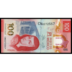 Mexique, P-134(5-2022-1), 100 pesos, 2022, polymère - Billet de banque en vente sur Monnaies du Monde SHOP