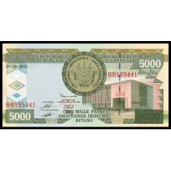 Burundi, P-48c, 5 000 francs, 2013 - Billet de banque en vente sur Monnaies du Monde SHOP