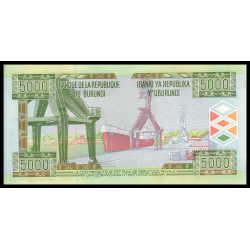 Burundi, P-48c, 5 000 francs, 2013 - Billet de banque en vente sur Monnaies du Monde SHOP