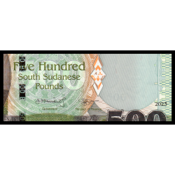 Soudan du Sud, P-16d, 500 pounds, 2023 - Billet de banque en vente sur Monnaies du Monde SHOP