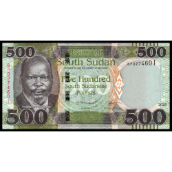 Soudan du Sud, P-16d, 500 pounds, 2023 - Billet de banque en vente sur Monnaies du Monde SHOP