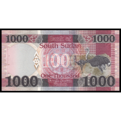 Soudan du Sud, P-w21, 1 000 South Sudan Pounds, 2024 - Billet de banque en vente sur Monnaies du Monde SHOP