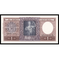 Argentine, P-263c, 1 peso, 1956 - Billet de banque en vente sur Monnaies du Monde SHOP