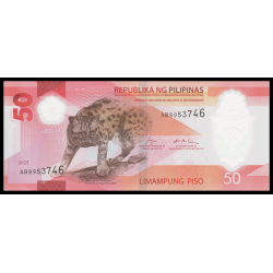 Philippines, P-w237, 50 piso, 2025, polymère - Billet de banque en vente sur Monnaies du Monde SHOP