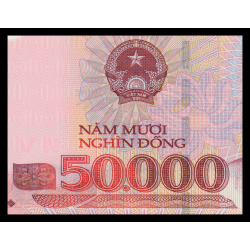 VietNam, P-121p, 50 000 dông, 2022, polymère - Billet de banque en vente sur Monnaies du Monde SHOP
