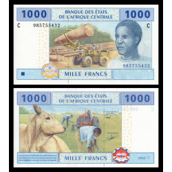 Tchad, P-607Ce, 1 000 francs, 2002 - Billet de banque en vente sur Monnaies du Monde SHOP