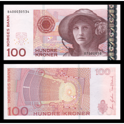 Norvège, P-49e, 100 kroner, 2010 - Billet de banque en vente sur Monnaies du Monde SHOP