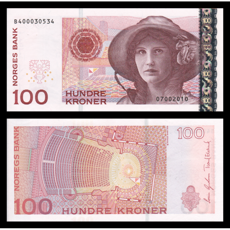Norvège, P-49e, 100 kroner, 2010 - Billet de banque en vente sur Monnaies du Monde SHOP