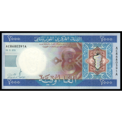 Mauritanie, P-20, 2 000 ouguiya, 2011 - Billet de banque en vente sur Monnaies du Monde SHOP
